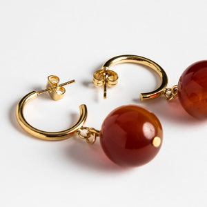 D lirio Pendientes Ambar Venta caliente