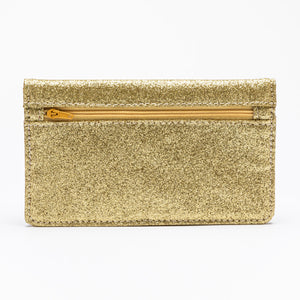 D lirio Cartera de Piel Dorada Purpurina Rebajas top