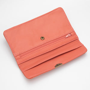 D lirio Cartera de Piel Anaranjada Outlet online