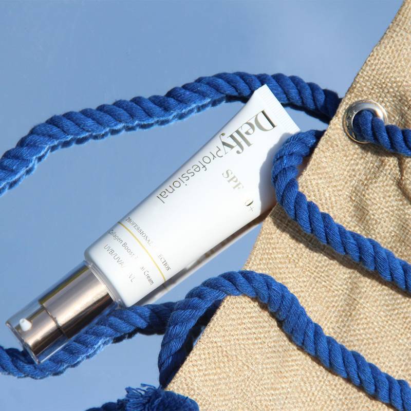 Delfy PACK SPF50+ + BOLSO AZUL Liquidación