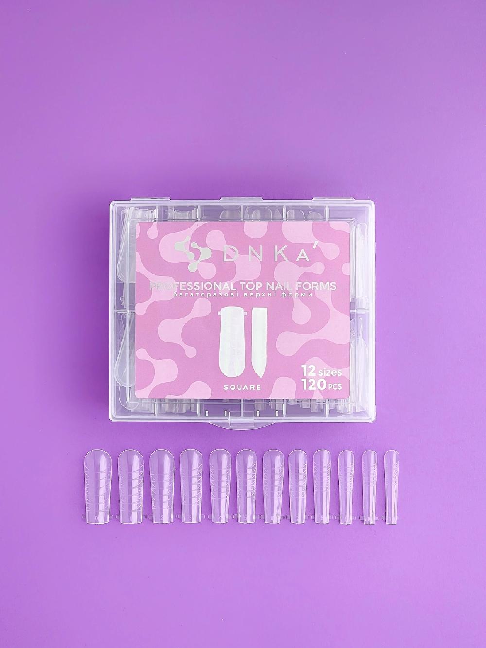 Dessata Professional Top Nail Forms DNKa’ Square 120 pcs Ofertas