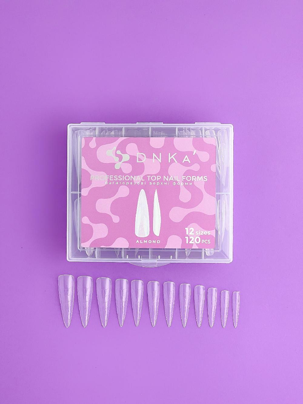 Dessata Professional Top Nail Forms DNKa’ Almond 120 pcs Limitado a 3 días