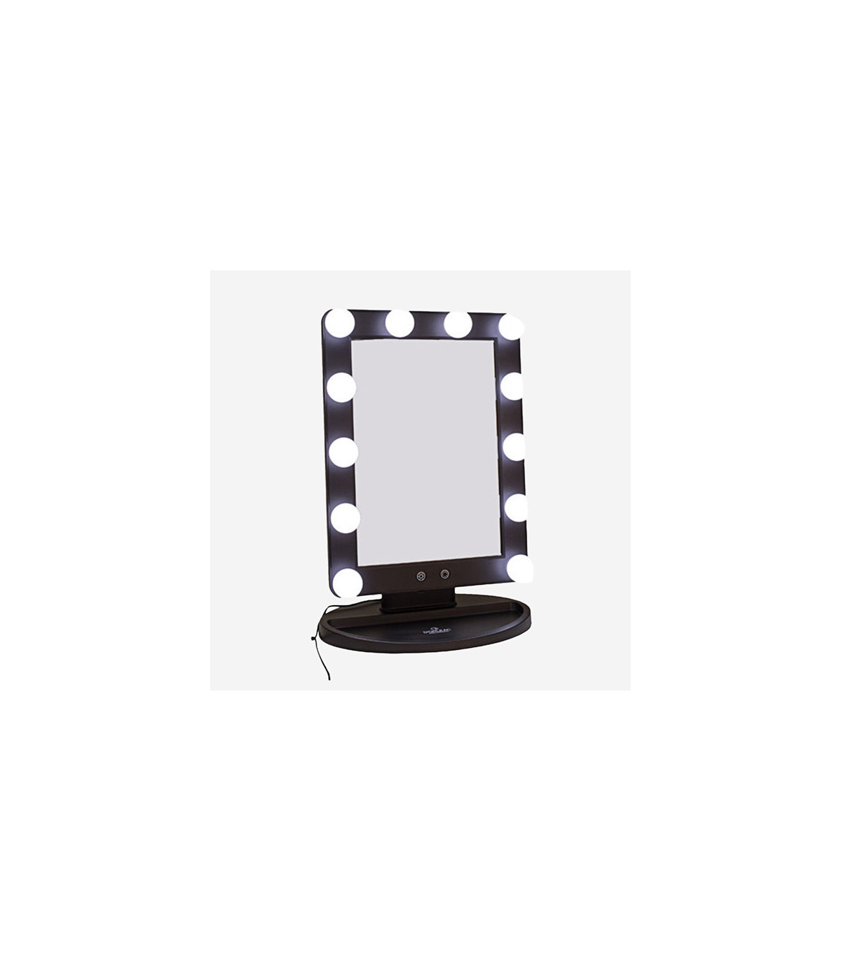D'orleac ESPEJO D'ORLEAC DE TOCADOR CON LUZ 30X45 CM NEGRO