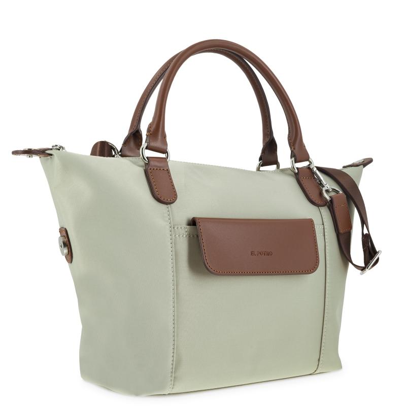 El potro Bolso cesta pequeño beige-El Potro En oferta