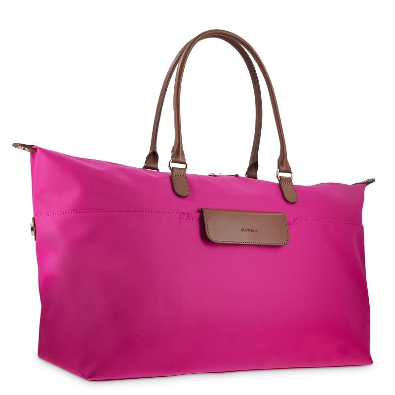 El potro Bolso cesta de viaje grande rosa-El Potro Última moda