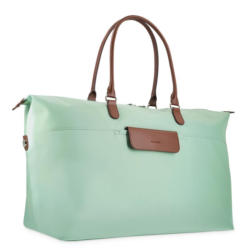 El potro Bolso cesta de viaje grande verde agua-El Potro Descuento por venta flash