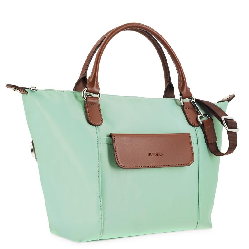 El potro Bolso cesta pequeño verde-El Potro Ofertas de temporada