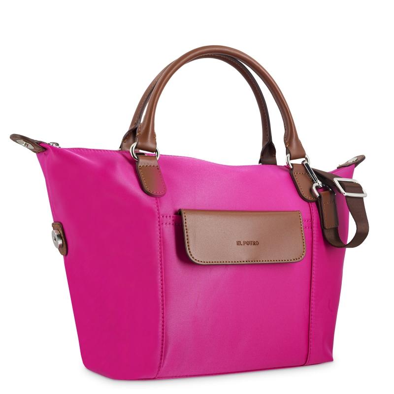 El potro Bolso cesta pequeño rosa-El Potro Ofertas especiales