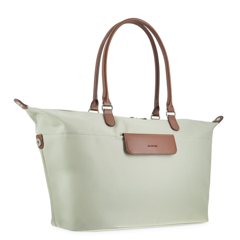 El potro Bolso cesta larga beige-El Potro Tienda