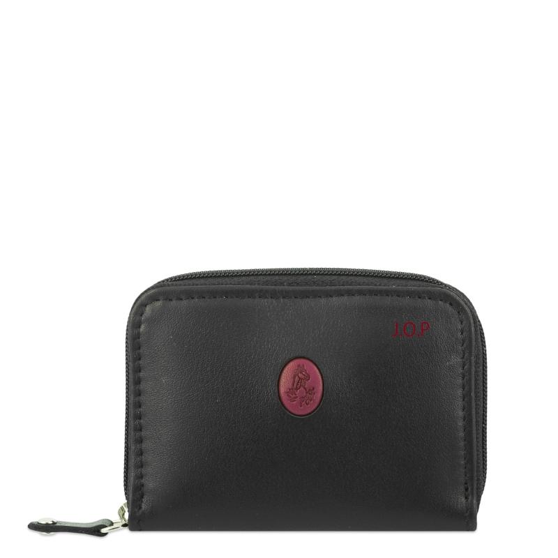 El potro Monedero Llavero hombre en piel vacuno color negro/burdeos-Tribeca Mejor oferta