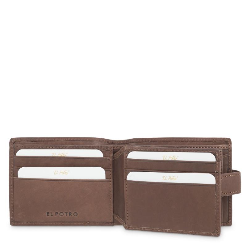 El potro Cartera monedero interior de hombre en piel vacuno cuero Legitimo-E L P O T R O Rebajas top