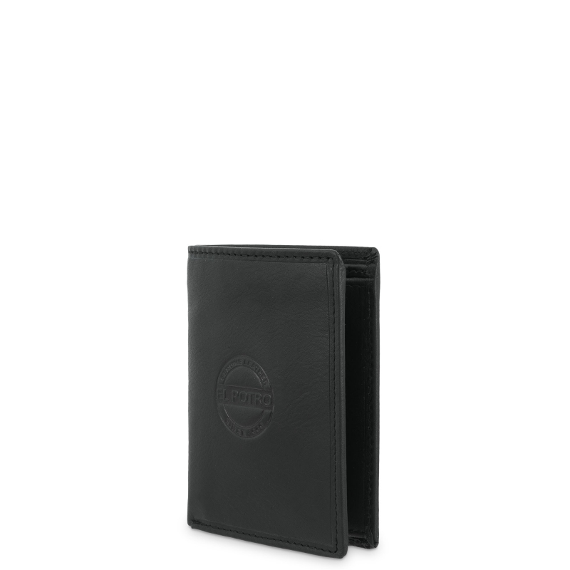 El potro Cartera monedero interior de hombre en piel vacuno negro Legitimo-E L P O T R O Últimos 2 días