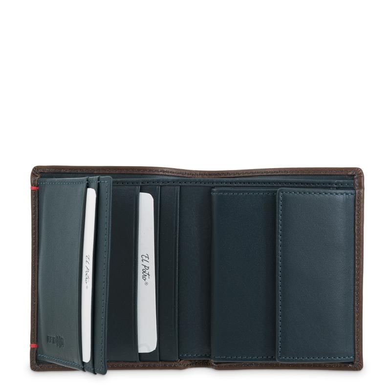 El potro Cartera monedero interior de hombre en piel vacuno cuero-E L P O T R O Descuento por venta flash