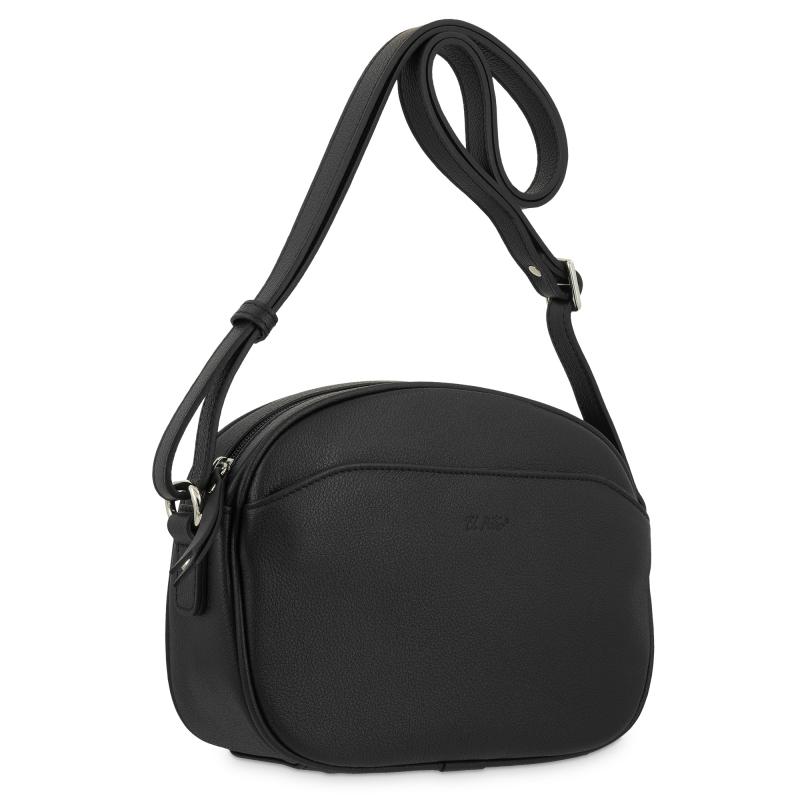 El potro Bolso bandolera pequeño 2 y guantera con cremalleras piel vacuno color negro-E L P O T R O Rebajas
