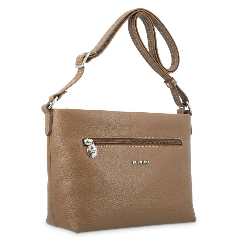 El potro Bolso bandolera de mujer en piel vacuno color cuero - Floater Tienda