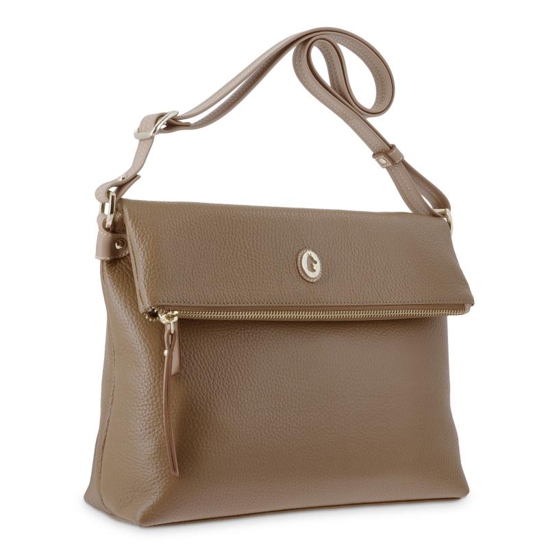 El potro Bolso bandolera de mujer en piel vacuno color cuero- Oasis Tienda