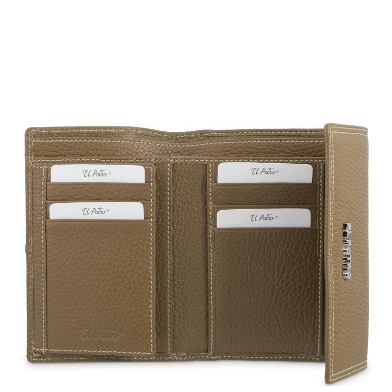 El potro Cartera solapa mujer en piel vacuno color cuero - Floater Rebajas online