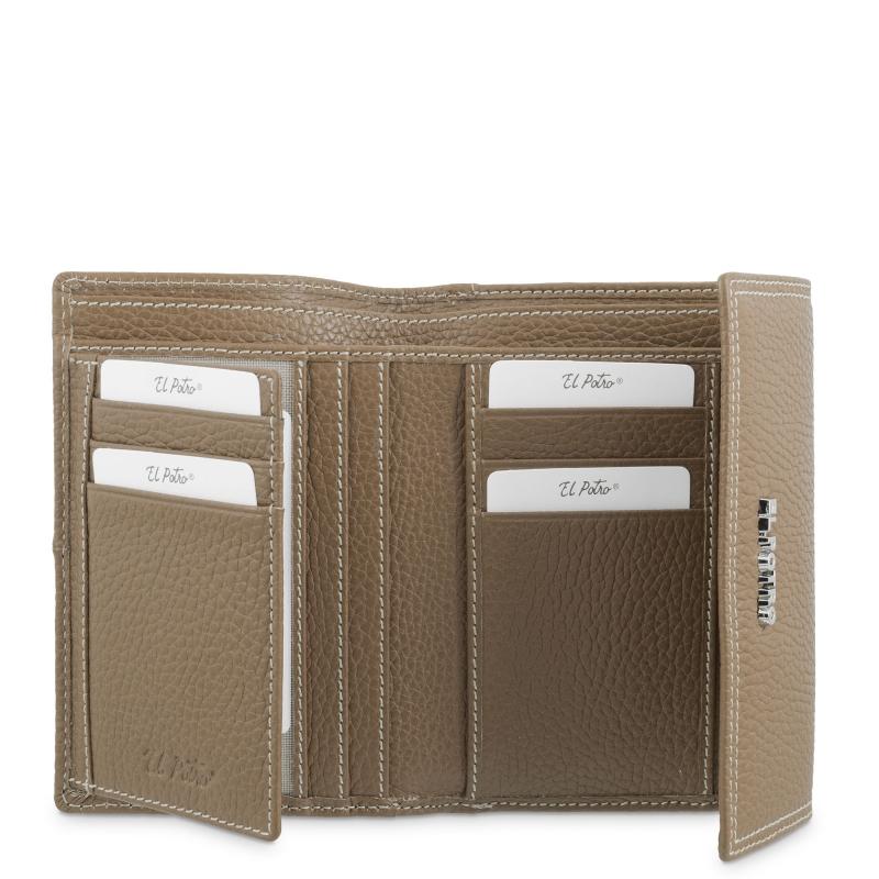 El potro Cartera solapa mujer en piel vacuno color cuero - Floater Rebajas online