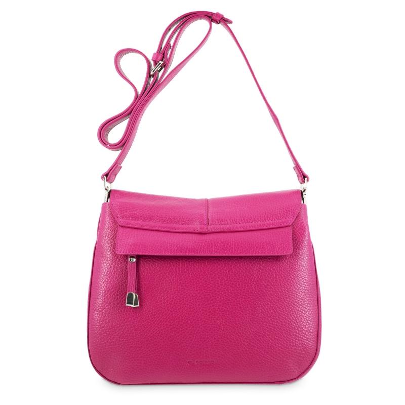 El potro Bolso solapa piel vacuno color rosa-Iris Grandes descuentos