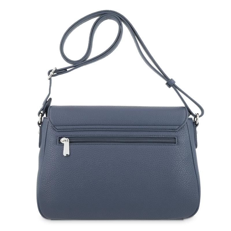 El potro Bolso solapa grande bandolera de El Potro color azul-Siena Rebajas de fábrica