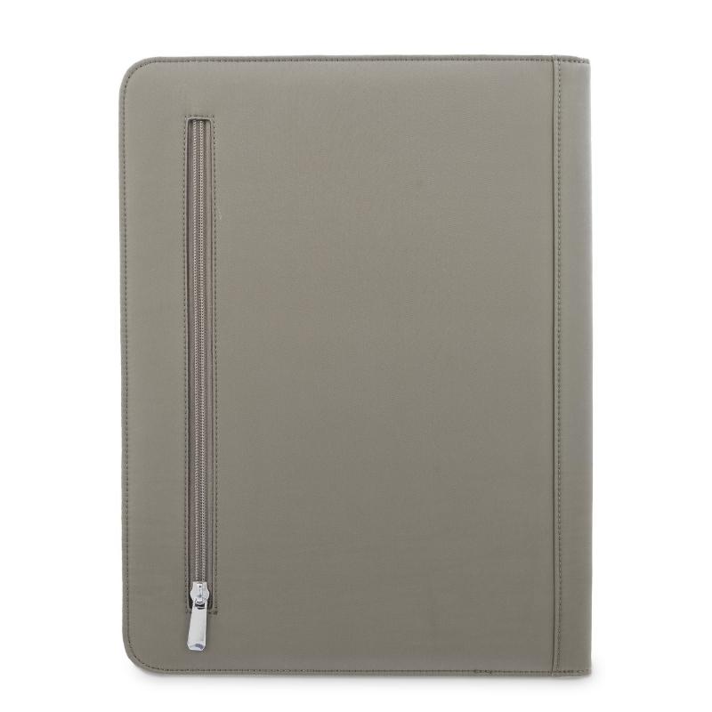 El potro Porta documentos unisex en lona taupe y piel vacuno color cuero-Paris COMPRAR AHORA