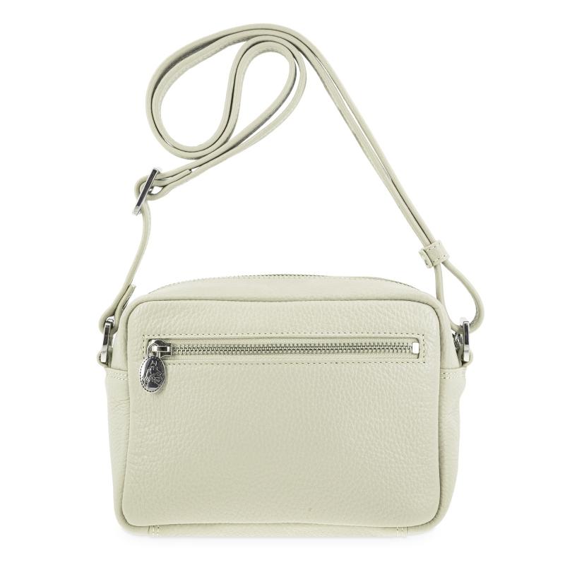 El potro Bolso bandolera pequeño con cremallera en piel vacuno color beige - I R I S Oferta especial de fábrica