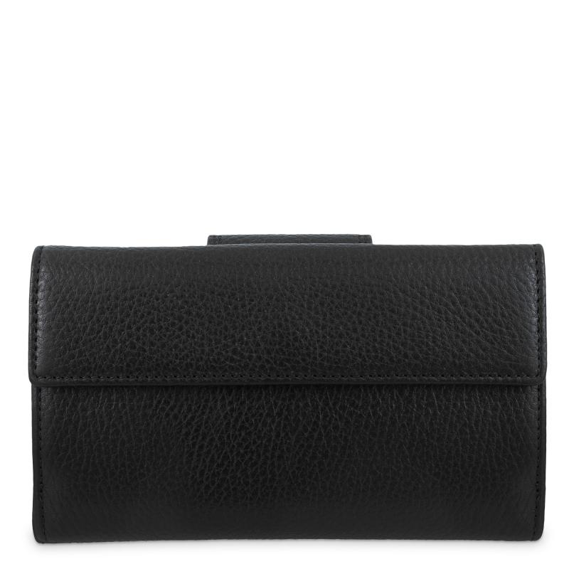El potro Cartera de mujer grande en piel vacuno color negro - I R I S Grandes descuentos
