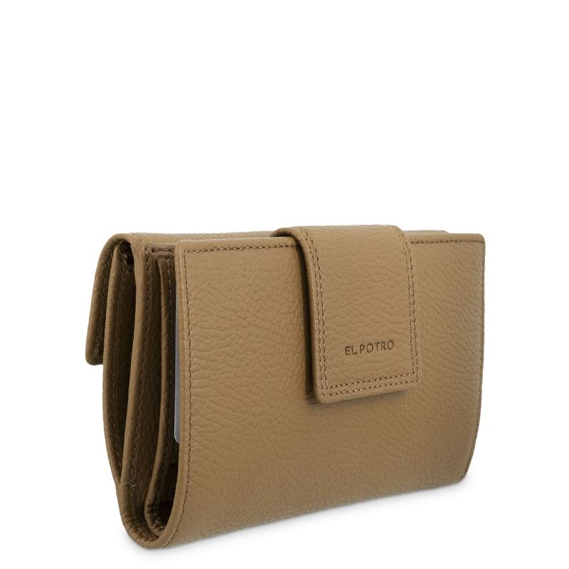 El potro Cartera de mujer grande en piel vacuno color cuero - I R I S Liquidación