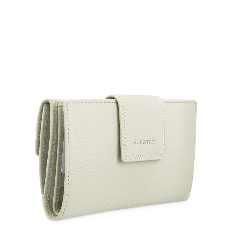 El potro Cartera de mujer grande en piel vacuno color beige - I R I S Envío internacional gratuito
