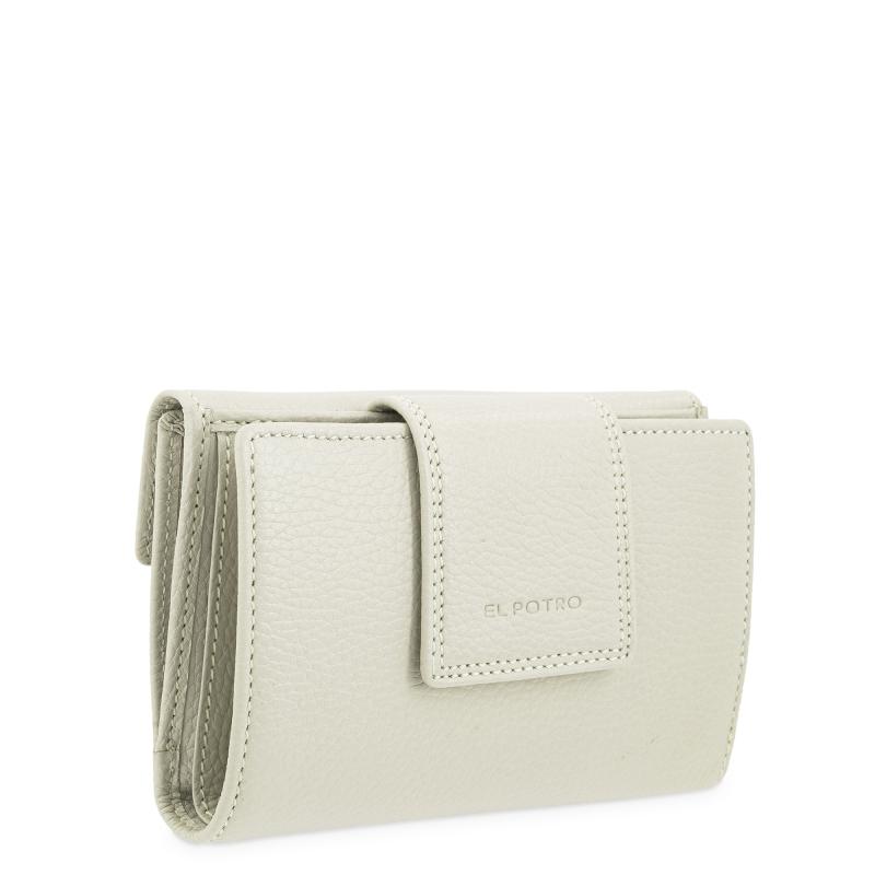 El potro Cartera de mujer mediana en piel vacuno color beige- I R I S Ahorra y exporta