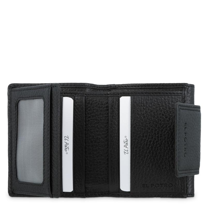El potro Cartera de mujer pequeña en piel vacuno color negro - I R I S Precios de Black Friday