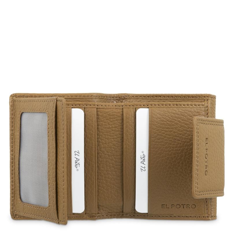El potro Cartera de mujer pequeña en piel vacuno color cuero - I R I S En oferta