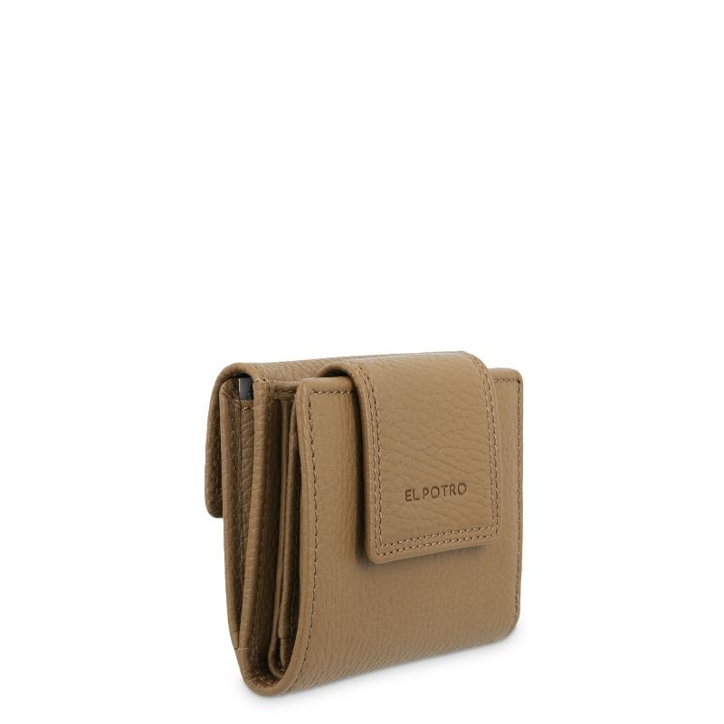 El potro Cartera de mujer pequeña en piel vacuno color cuero - I R I S En oferta