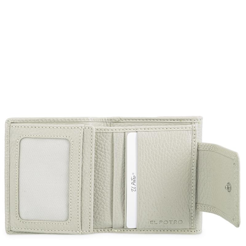 El potro Cartera de mujer pequeña en piel vacuno color BEIGE - I R I S Libre de impuestos