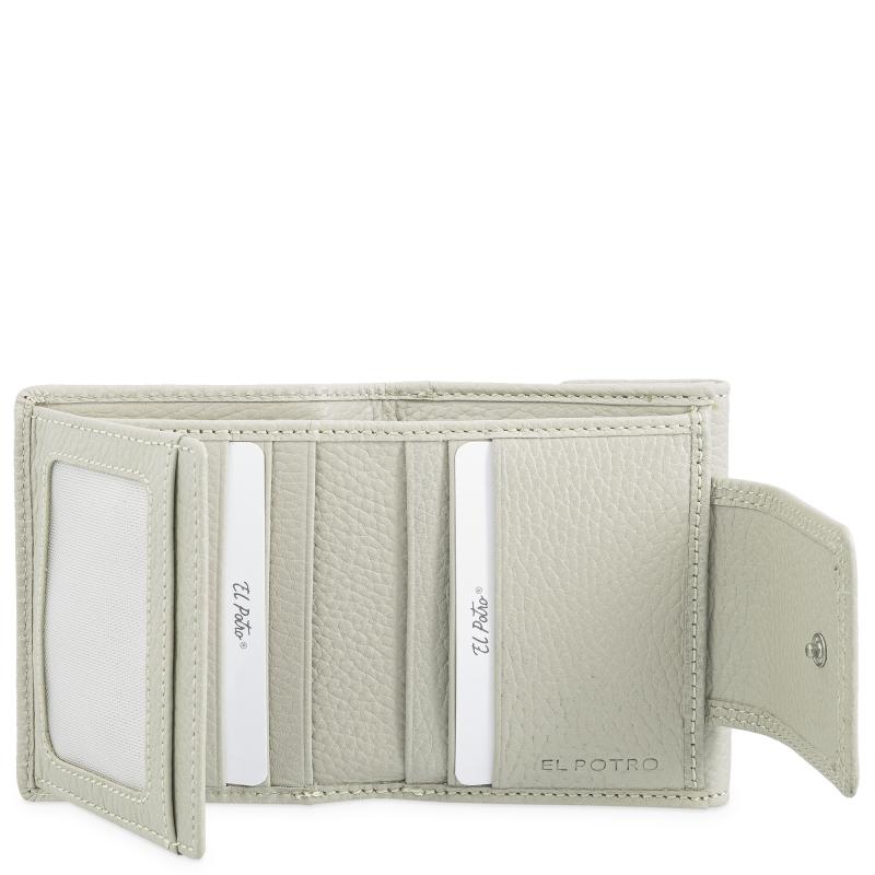 El potro Cartera de mujer pequeña en piel vacuno color BEIGE - I R I S Libre de impuestos