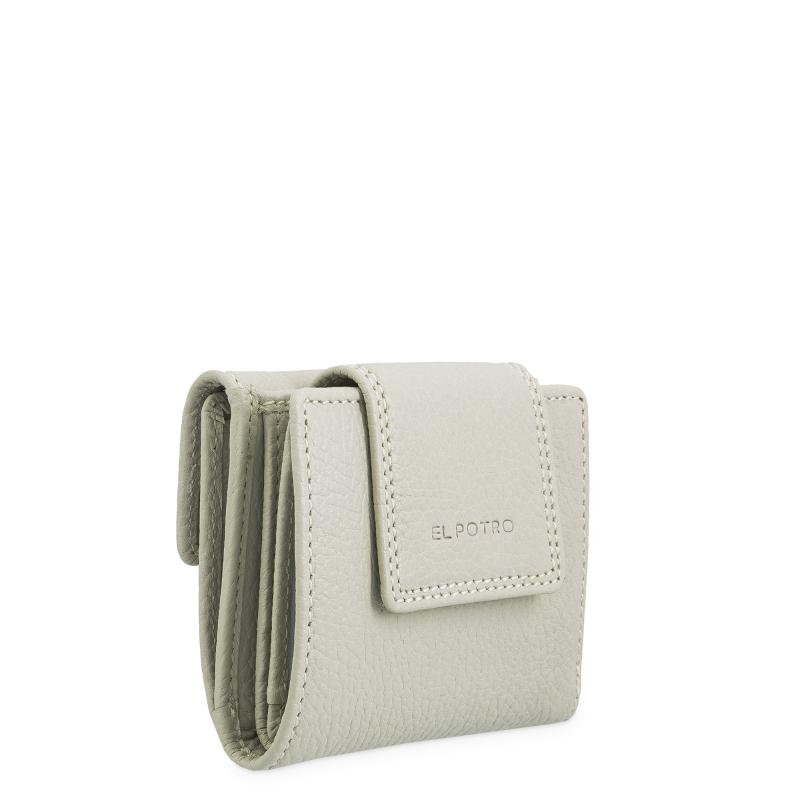 El potro Cartera de mujer pequeña en piel vacuno color BEIGE - I R I S Libre de impuestos