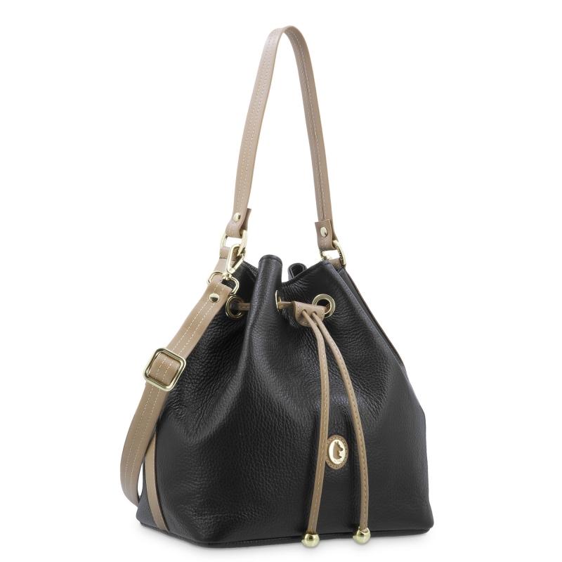 El potro Bolso Saco mujer en piel vacuno color negro - Oasis Precio ultrabajo