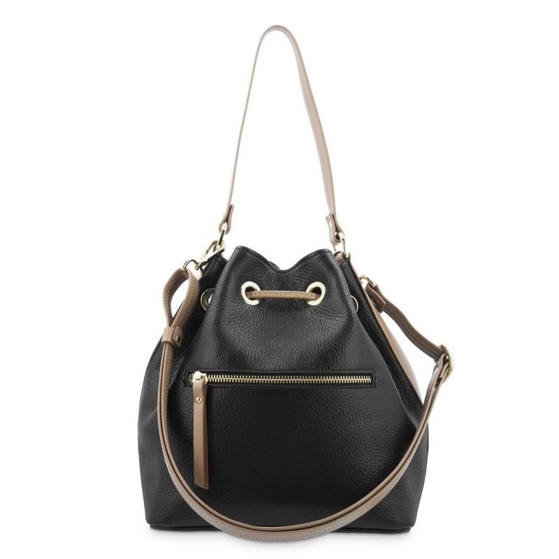 El potro Bolso Saco mujer en piel vacuno color negro - Oasis Precio ultrabajo
