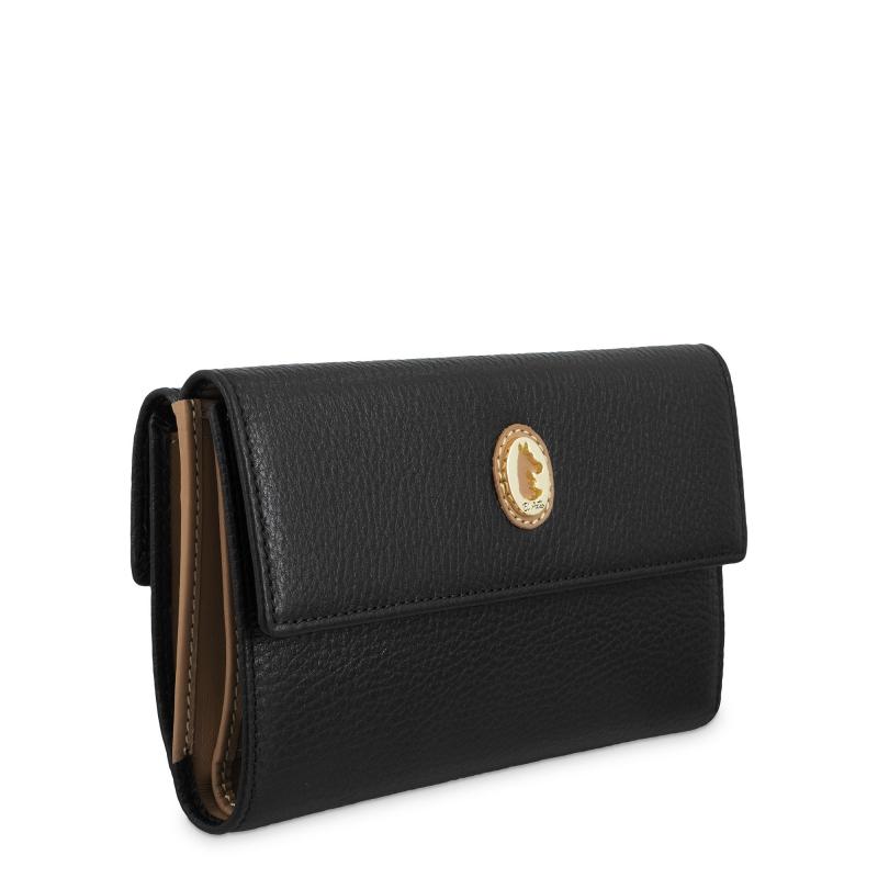 El potro Cartera grande mujer en piel vacuno color negro-El Potro 2025