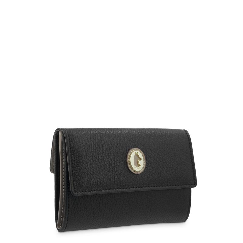 El potro Cartera mediana mujer en piel vacuno color negro-El Potro En línea