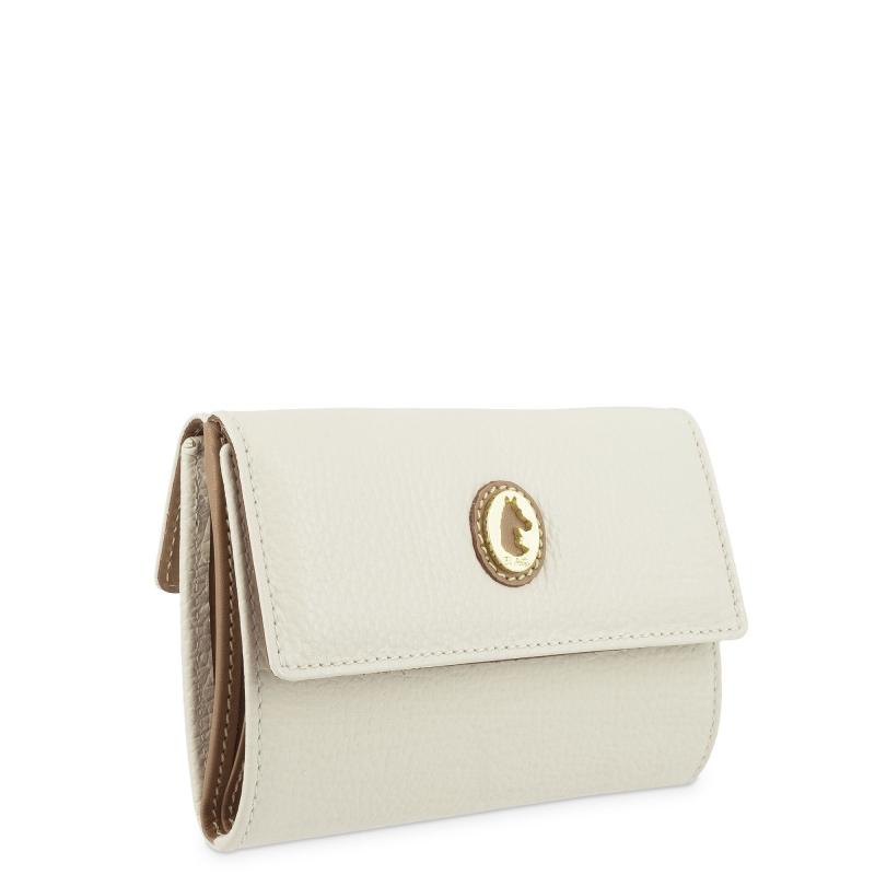 El potro Cartera mediana mujer en piel vacuno color ivory-El Potro Outlet
