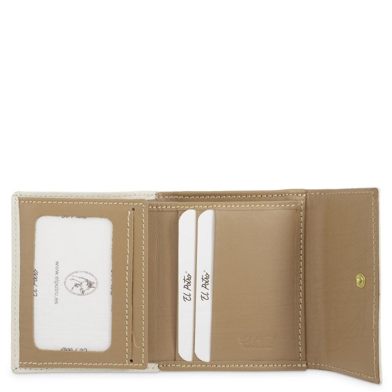 El potro Cartera pequeña mujer en piel vacuno color ivory-El Potro Rebajas