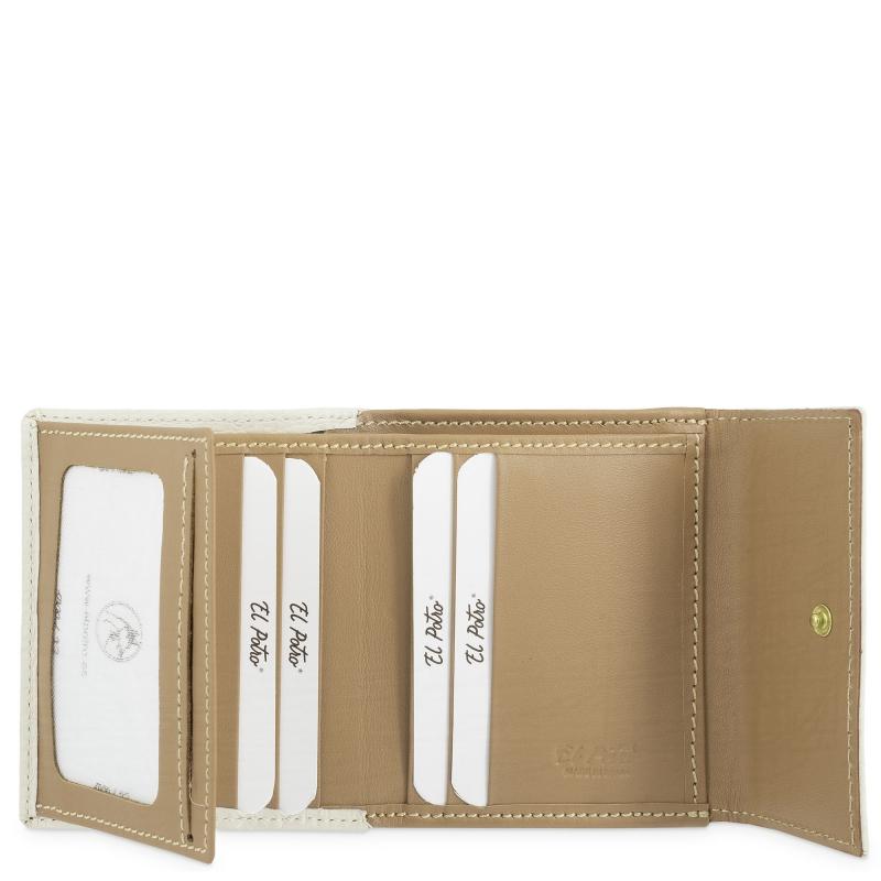 El potro Cartera pequeña mujer en piel vacuno color ivory-El Potro Rebajas