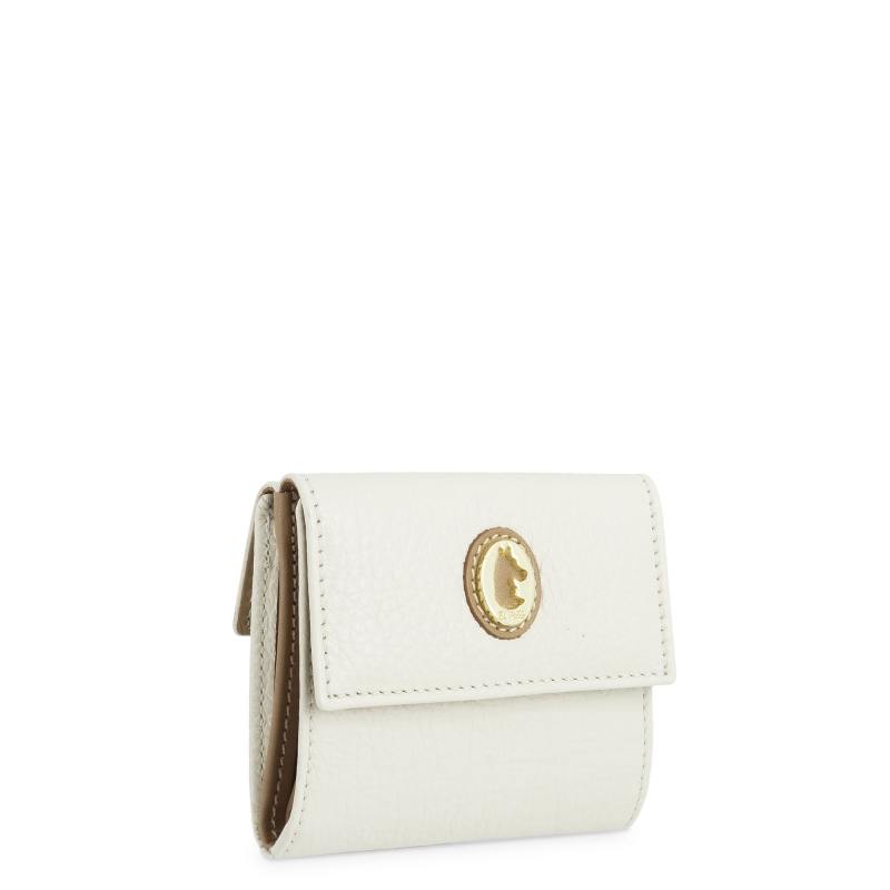 El potro Cartera pequeña mujer en piel vacuno color ivory-El Potro Rebajas
