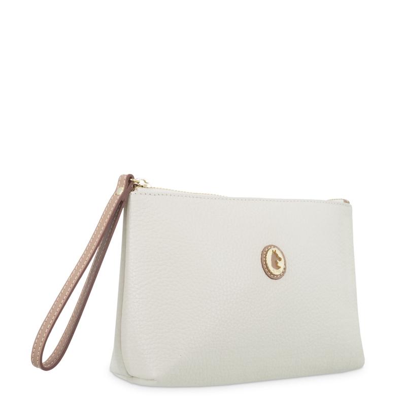 El potro Bolsa en piel vacuno color ivory- El Potro Venta caliente