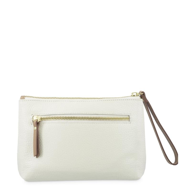 El potro Bolsa en piel vacuno color ivory- El Potro Venta caliente