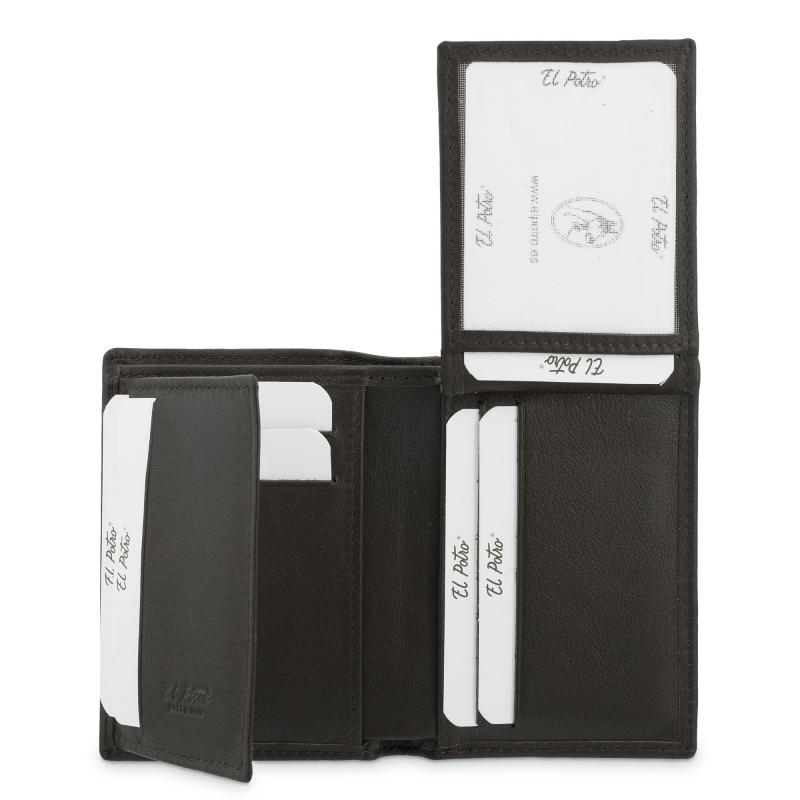 El potro Cartera tarjetero hombre en piel vacuno color marrón Elite-El Potro Limitado a 3 días