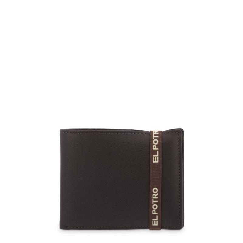 El potro Cartera tarjetero interior en piel vacuno color marrón-El Potro