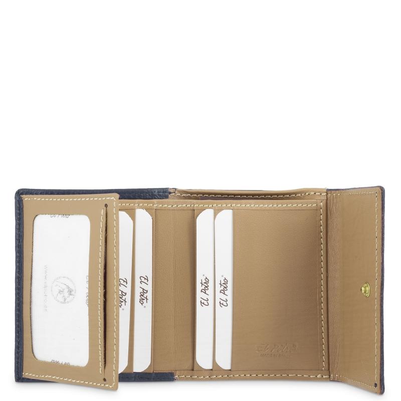 El potro Cartera pequeña mujer en piel vacuno color azul-El Potro Oferta exclusiva