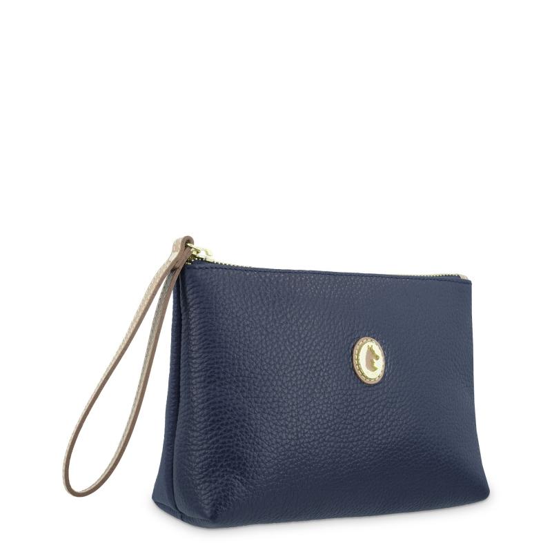El potro Bolsa en piel vacuno color azul - El Potro Última moda